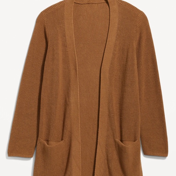 Saffron Oversized Knit Cardigan In Navy NWT OLD NAVY Textured Long